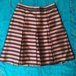 Halogen Bronze and Black Stripped Skirt
